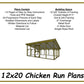 12x20 Chicken Run Plans-TriCityShedPlans