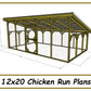 12x20 Chicken Run Plans-TriCityShedPlans