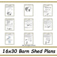 16x30 Barn Shed Plans-TriCityShedPlans