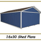 16x30 Shed Plans-TriCityShedPlans