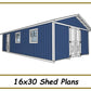 16x30 Shed Plans-TriCityShedPlans