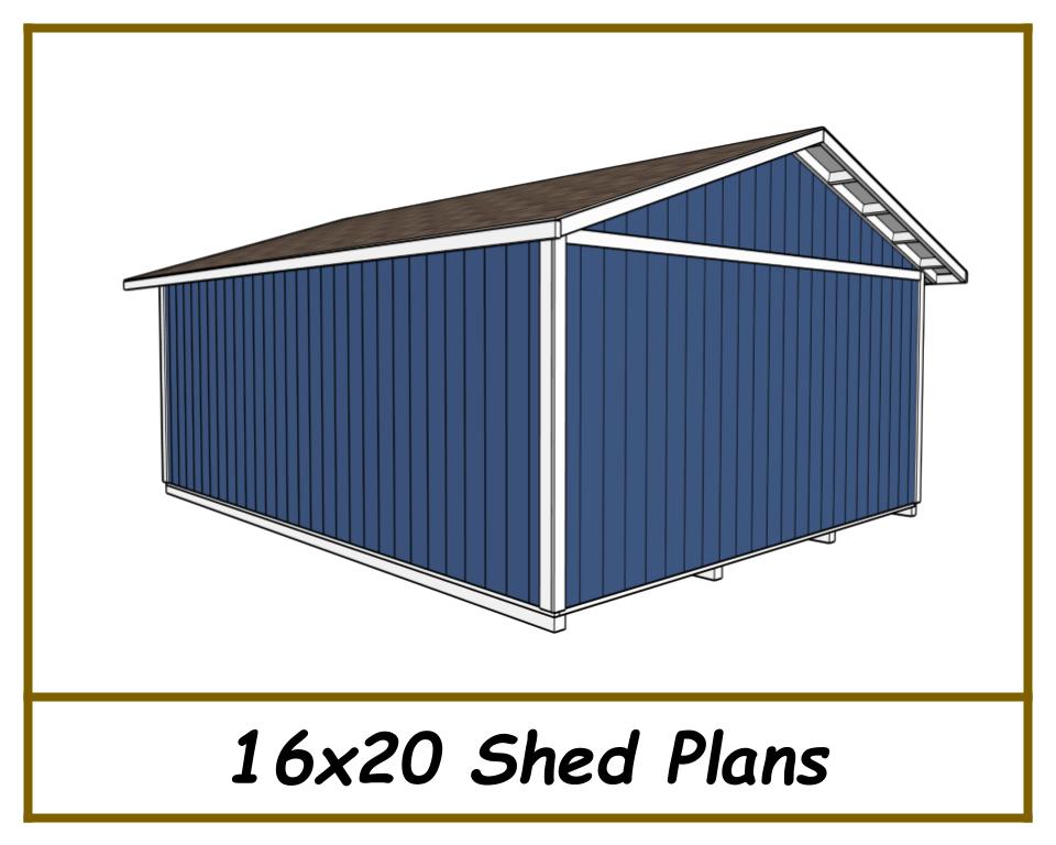 16x20 Shed Plans-TriCityShedPlans