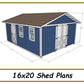 16x20 Shed Plans-TriCityShedPlans