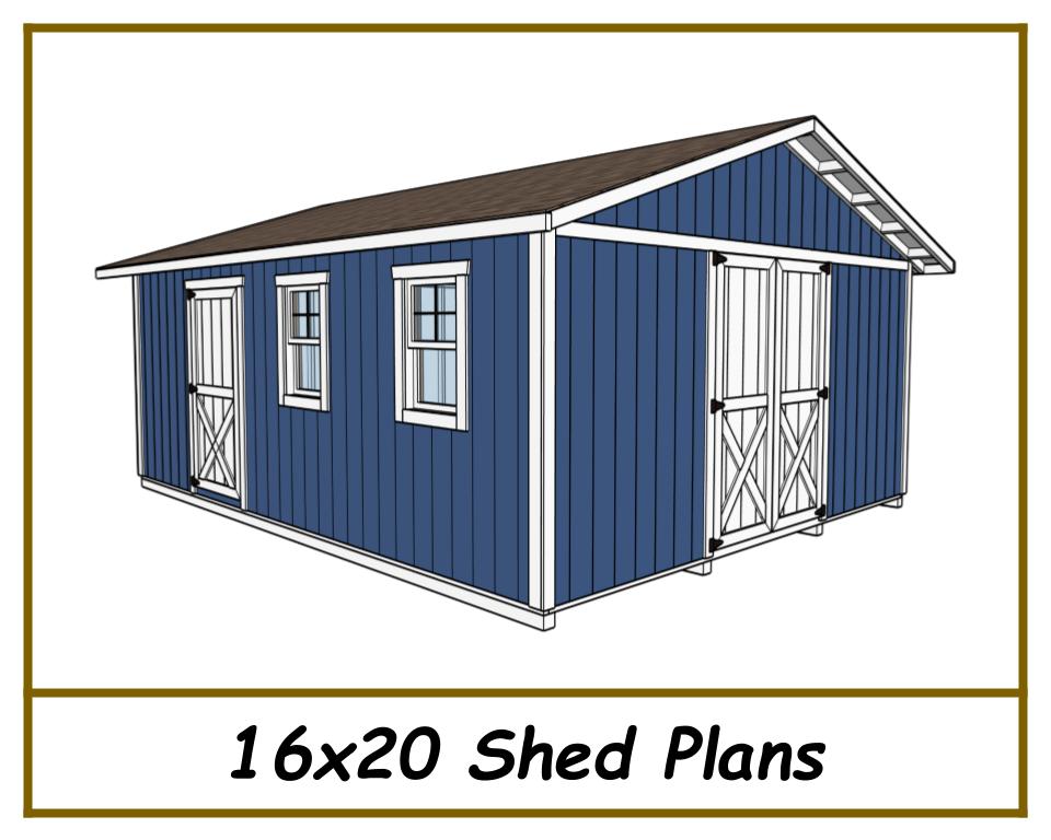 16x20 Shed Plans-TriCityShedPlans