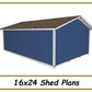 16x24 Shed Plans-TriCityShedPlans