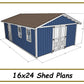 16x24 Shed Plans-TriCityShedPlans