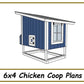 6x4 Chicken Coop Plans-TriCityShedPlans