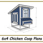 6x4 Chicken Coop Plans-TriCityShedPlans