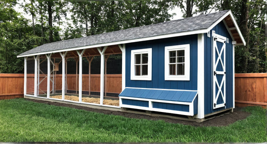 8x32 Chicken Coop Plans with Run - Gable Chicken Coop