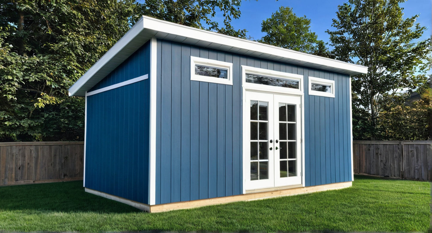 10x20 Backyard Office Plans-TriCityShedPlans