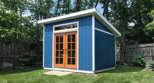 10x12 Backyard Office Plans-TriCityShedPlans