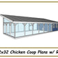 12x32 Chicken Coop Plans with Run-TriCityShedPlans