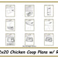 12x20 Chicken Coop Plans with Run-TriCityShedPlans