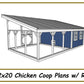 12x20 Chicken Coop Plans with Run-TriCityShedPlans