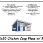 12x20 Chicken Coop Plans with Run-TriCityShedPlans