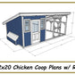 12x20 Chicken Coop Plans with Run-TriCityShedPlans