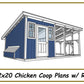 12x20 Chicken Coop Plans with Run-TriCityShedPlans