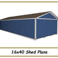 16x40 Shed Plans-TriCityShedPlans