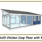 10x20 Chicken Coop Plans with Run-TriCityShedPlans