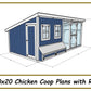 10x20 Chicken Coop Plans with Run-TriCityShedPlans