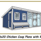 10x20 Chicken Coop Plans with Run-TriCityShedPlans