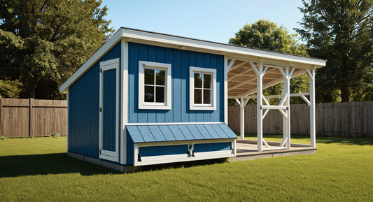 10x20 Chicken Coop Plans with Run-TriCityShedPlans