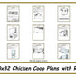 10x32 Chicken Coop Plans with Run-TriCityShedPlans