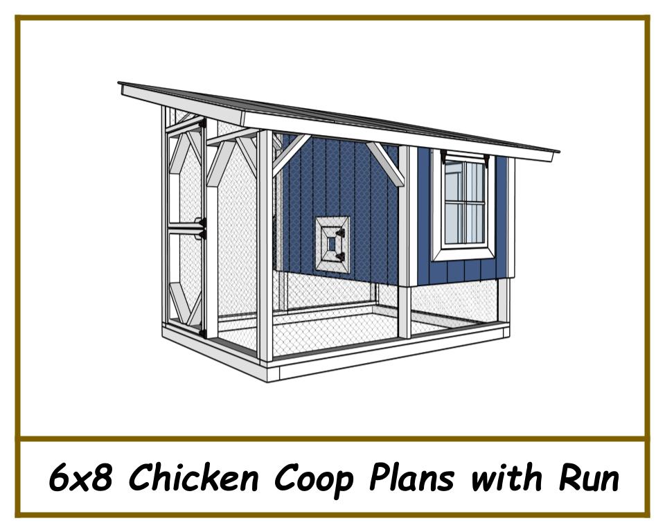6x8 Chicken Coop Plans W/ Build Video! - PDF Download