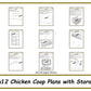 8x12 Chicken Coop Plans with Storage!-TriCityShedPlans