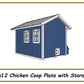 8x12 Chicken Coop Plans with Storage!-TriCityShedPlans