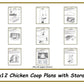 8x12 Chicken Coop Plans with Storage!-TriCityShedPlans