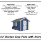 8x12 Chicken Coop Plans with Storage!-TriCityShedPlans