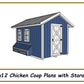 8x12 Chicken Coop Plans with Storage!-TriCityShedPlans