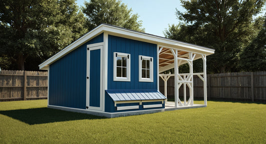 12x20 Chicken Coop Plans with Run-TriCityShedPlans