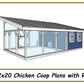 12x20 Chicken Coop Plans with Run-TriCityShedPlans