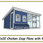 12x20 Chicken Coop Plans with Run-TriCityShedPlans