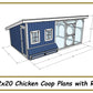 12x20 Chicken Coop Plans with Run-TriCityShedPlans
