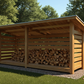 4x16 Firewood Shed Plans-TriCityShedPlans