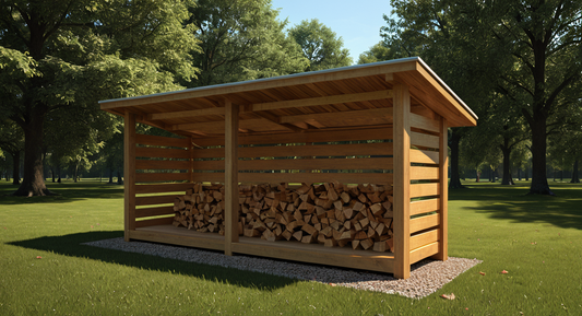 4x16 Firewood Shed Plans-TriCityShedPlans