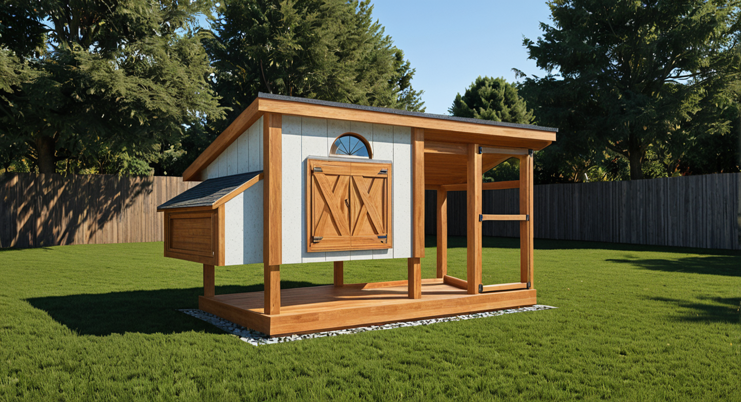 Chicken Coop 4x8 Plans - PDF Download-TriCityShedPlans