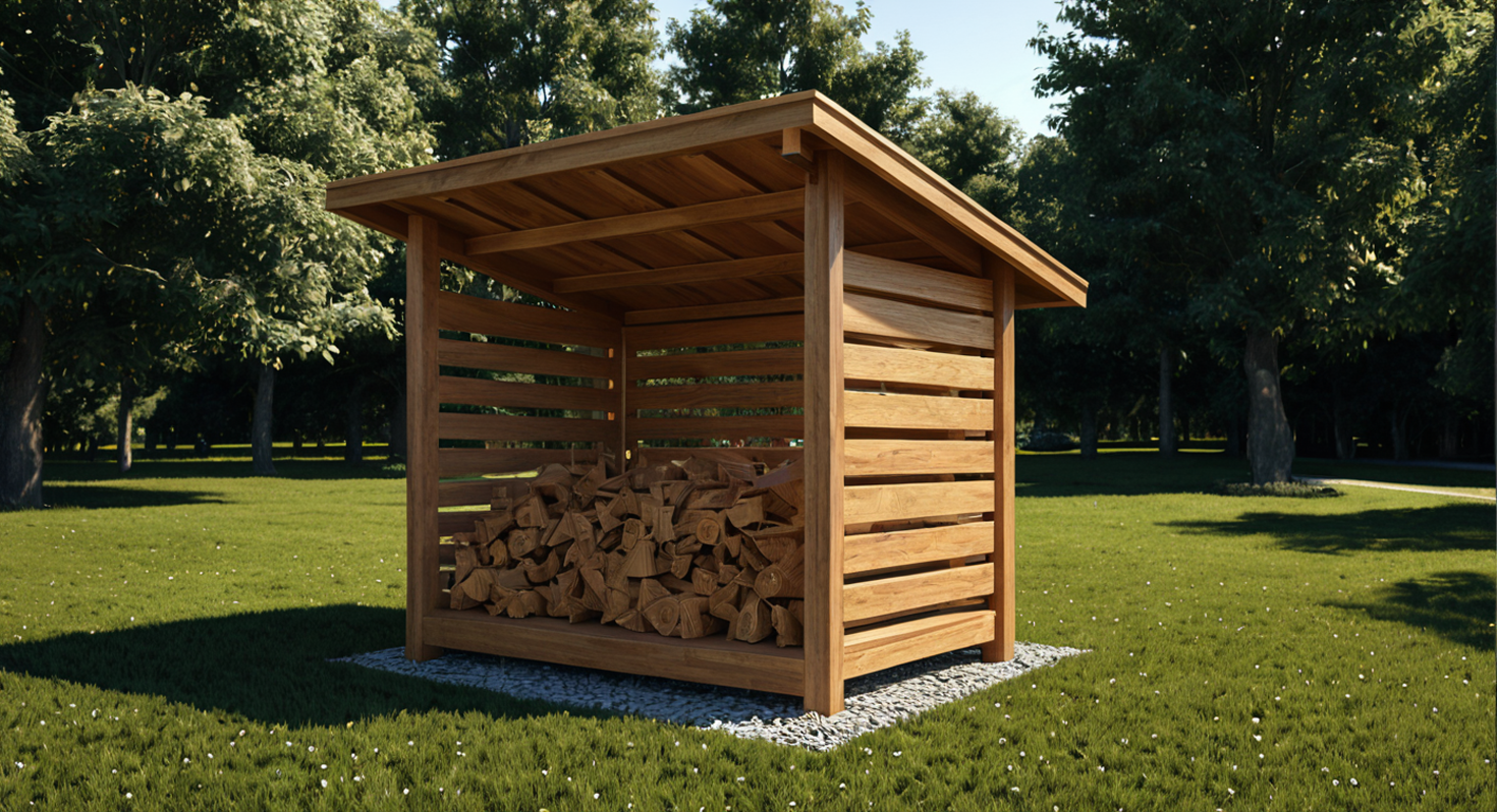 4x8 Firewood Shed Plans-TriCityShedPlans