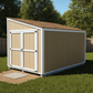 Lean-To Shed Plans 8x12 w/ End wall Doors-TriCityShedPlans