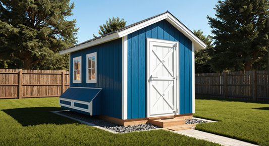 Chicken Coop Plans with Storage. 8x12