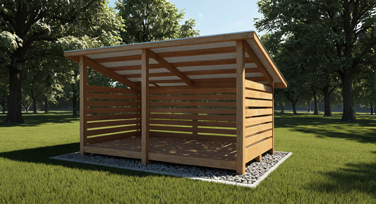 8x12 Firewood Shed Plans-TriCityShedPlans