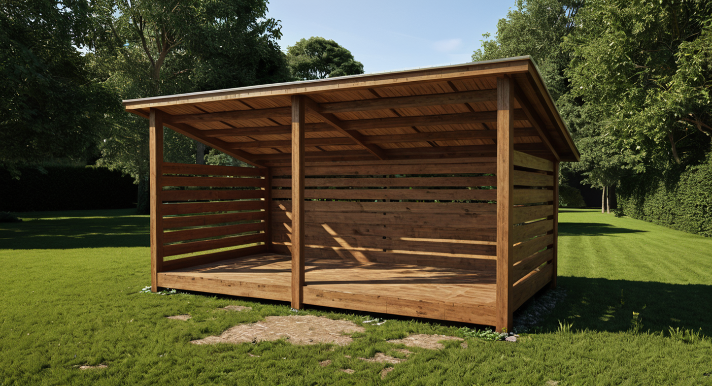 Firewood Shed Plans 8x16 - PDF Download-TriCityShedPlans