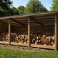 8x20 Firewood Shed Plans-TriCityShedPlans