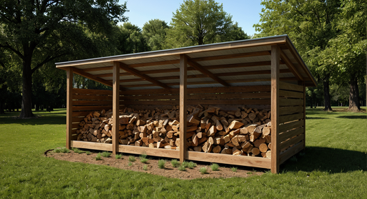 8x20 Firewood Shed Plans-TriCityShedPlans