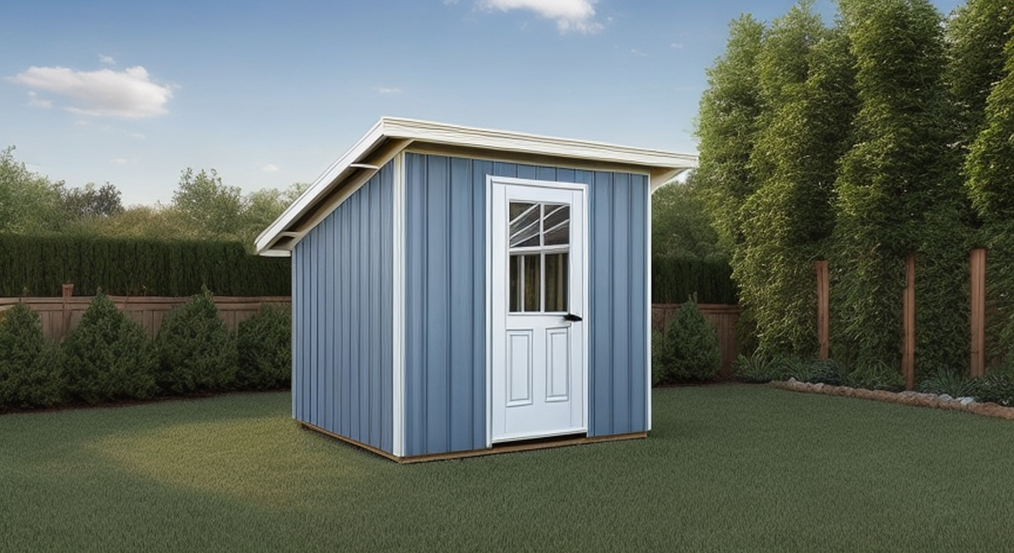 Lean-To Shed Plans 8x8 | TriCityShedPlans