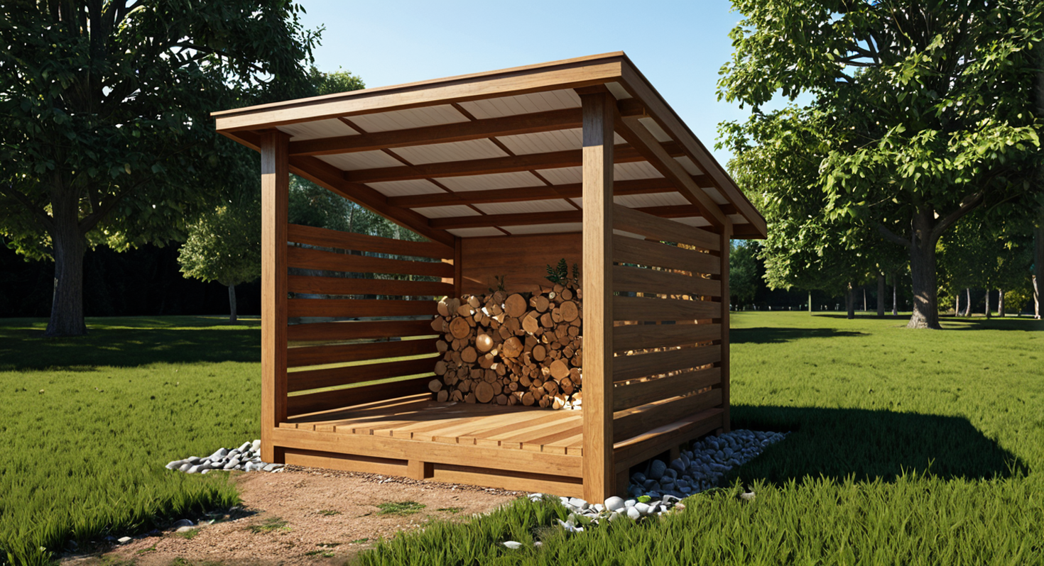 8x8 Firewood Shed Plans-TriCityShedPlans