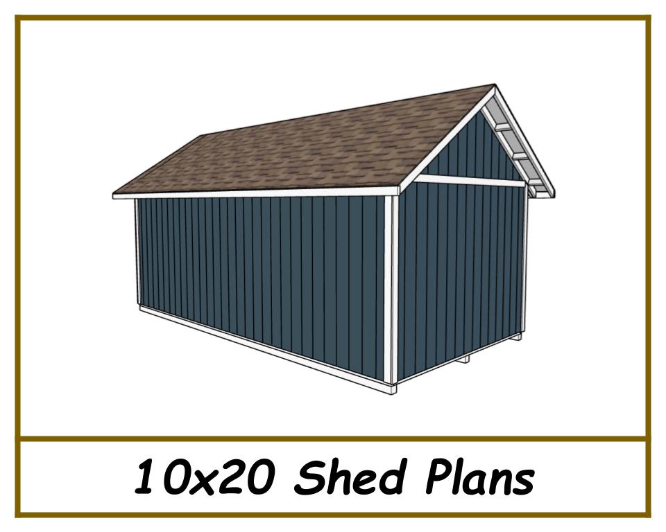 Shed Plans 10x20 - Storage Shed Plans - PDF Download